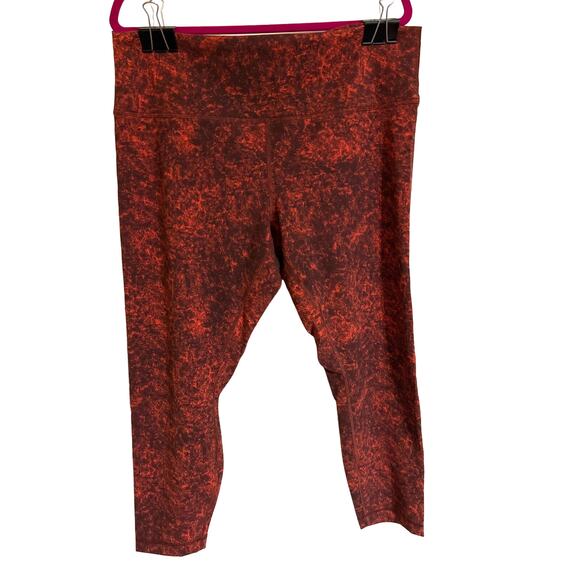 lululemon athletica Pants - Red Tights Size 18 Lululemon Wunder Train High Rise Size 18